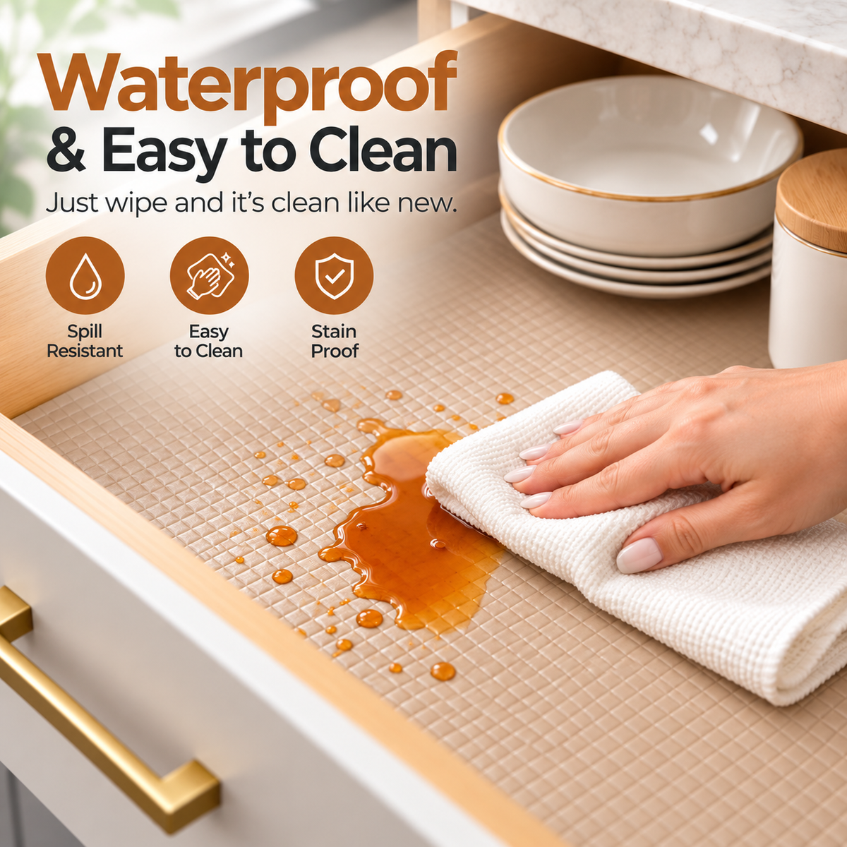 Easy-Tear Kitchen & Drawer Liner Roll