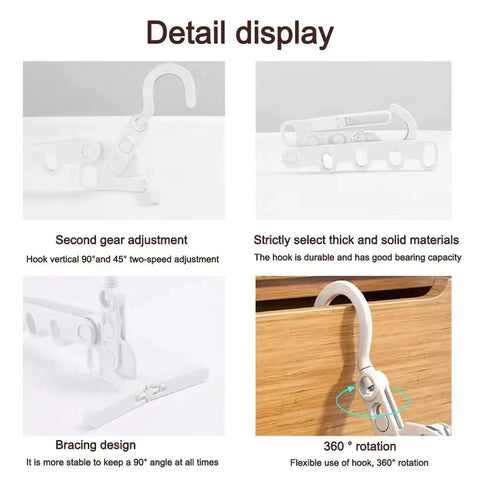 Foldable Five-hole Clothes Hanger - diverse depot official