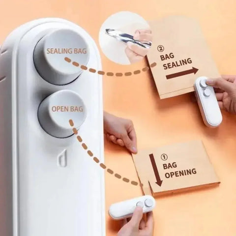 Rechargeable 2-in-1 Portable Mini Sealer & Cutter - diverse depot official