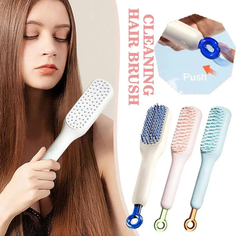 Self Cleaning Detangling Hair Brush – Buy 1 Get 1 Free - diverse depot official