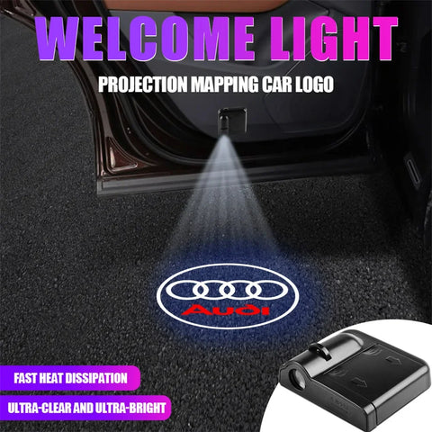 Imported Wireless Car Door Projector | Auto Sensor Welcome Light | 7-Days Free Replacement
