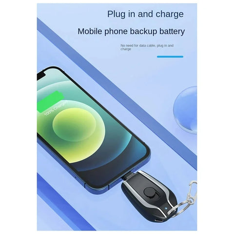 Portable Keychain Charger & Power Bank – Your Emergency Power Backup! - diverse depot official
