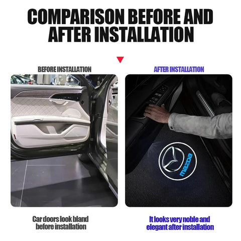 Imported Wireless Car Door Projector | Auto Sensor Welcome Light | 7-Days Free Replacement