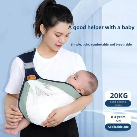 Baby Wrap Sling Carrier – Breathable Cotton Mesh Sling for Newborn to Toddler | 7 Days Warranty Included