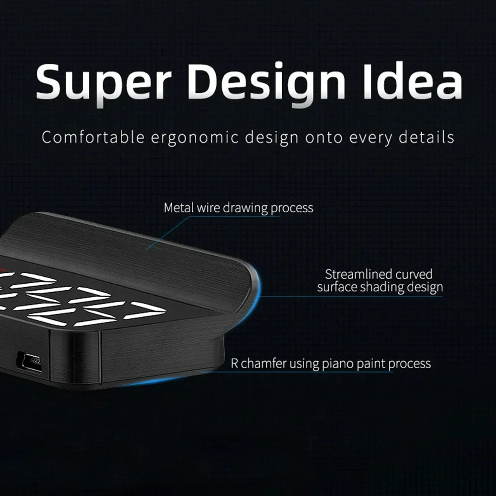 Smart Car GPS Heads-Up Display – Advanced Digital HUD for Real-Time Driving Data | 7 Days Free Warranty