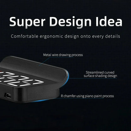 Smart Car GPS Heads-Up Display – Advanced Digital HUD for Real-Time Driving Data | 7 Days Free Warranty