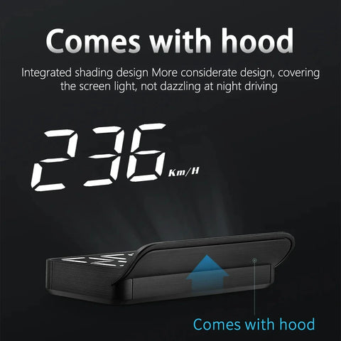 Smart Car GPS Heads-Up Display – Advanced Digital HUD for Real-Time Driving Data | 7 Days Free Warranty
