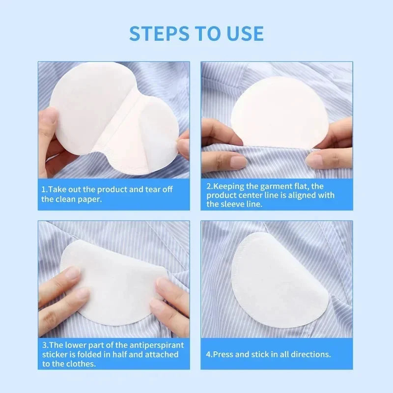 Disposable Underarm Sweat Pads - Invisible, Breathable, Anti-Odor & Comfortable - diverse depot official