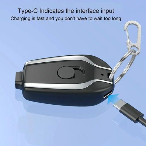 Portable Keychain Charger & Power Bank – Your Emergency Power Backup! - diverse depot official