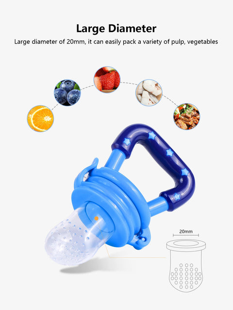 2-in-1 Baby Feeding Kit – Spoon Bottle Feeder + Fruit Pacifier | 7 Days Warranty Included