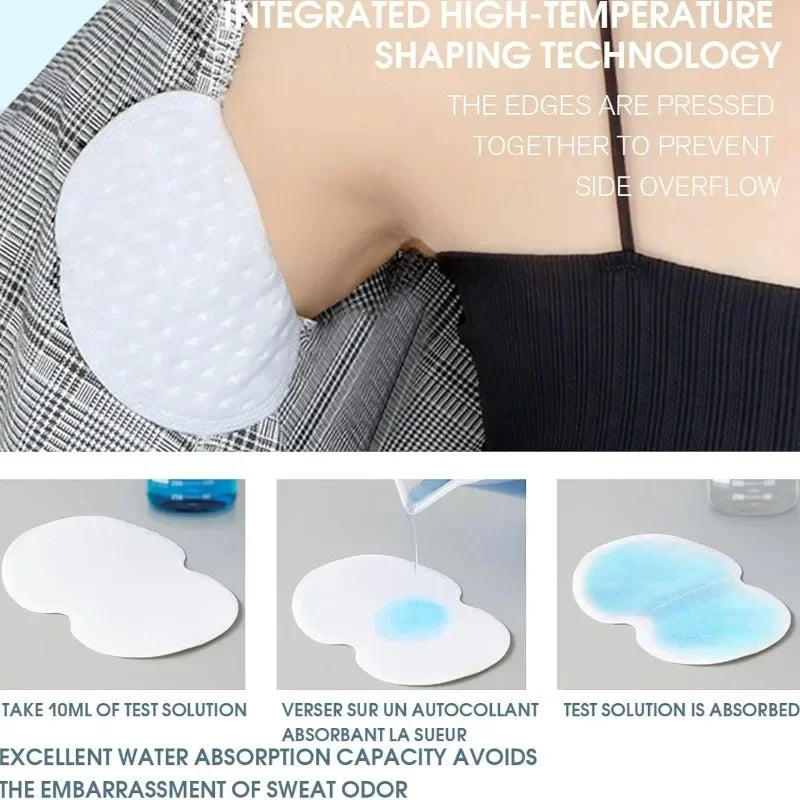 Disposable Underarm Sweat Pads - Invisible, Breathable, Anti-Odor & Comfortable - diverse depot official
