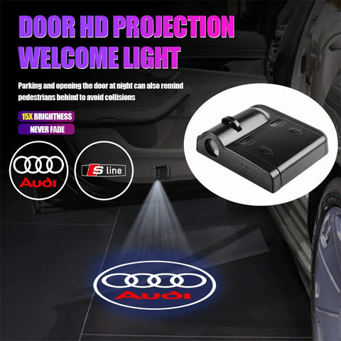 Imported Wireless Car Door Projector | Auto Sensor Welcome Light | 7-Days Free Replacement