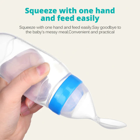 2-in-1 Baby Feeding Kit – Spoon Bottle Feeder + Fruit Pacifier | 7 Days Warranty Included