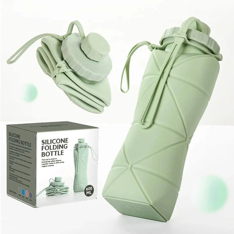 Folding Silicone Water Bottle – Leakproof, Portable & Eco-Friendly