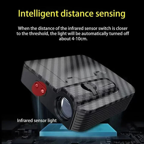 Imported Wireless Car Door Projector | Auto Sensor Welcome Light | 7-Days Free Replacement