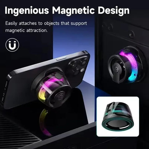 Imported Mini Magnetic Bluetooth Speaker | Portable Wireless Stereo with Deep Bass | 7-Days Free Replacement