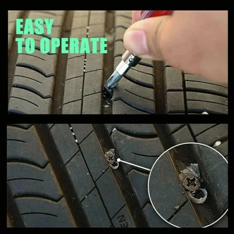 Instant Tyre Repair Nail – Fix Punctures in Seconds! | For Cars, Bikes & More - (Imported)