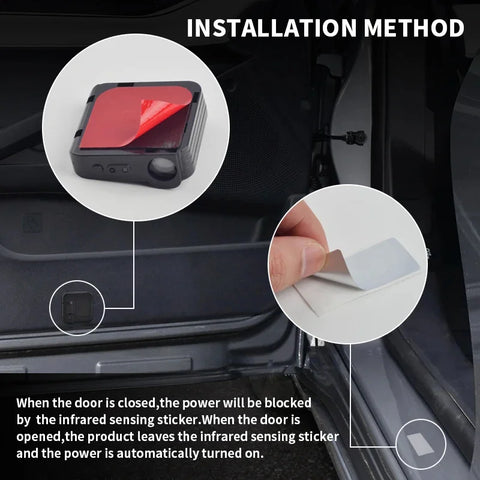 Imported Wireless Car Door Projector | Auto Sensor Welcome Light | 7-Days Free Replacement