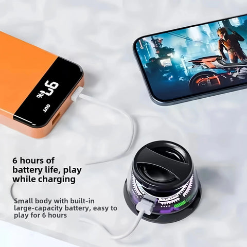 Imported Mini Magnetic Bluetooth Speaker | Portable Wireless Stereo with Deep Bass | 7-Days Free Replacement