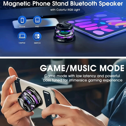Imported Mini Magnetic Bluetooth Speaker | Portable Wireless Stereo with Deep Bass | 7-Days Free Replacement
