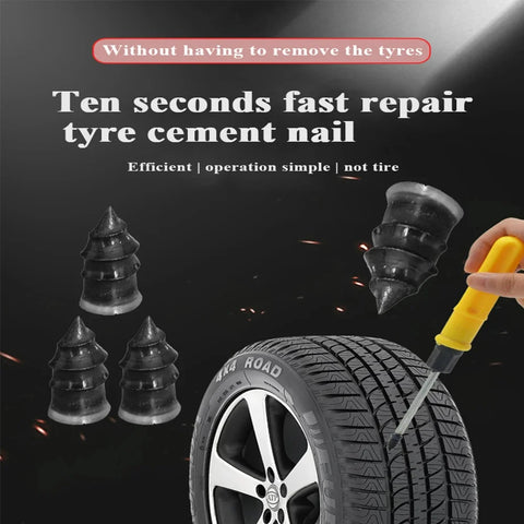 Instant Tyre Repair Nail – Fix Punctures in Seconds! | For Cars, Bikes & More - (Imported)