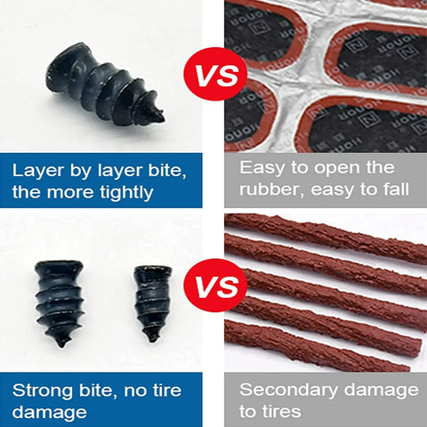 Instant Tyre Repair Nail – Fix Punctures in Seconds! | For Cars, Bikes & More - (Imported)