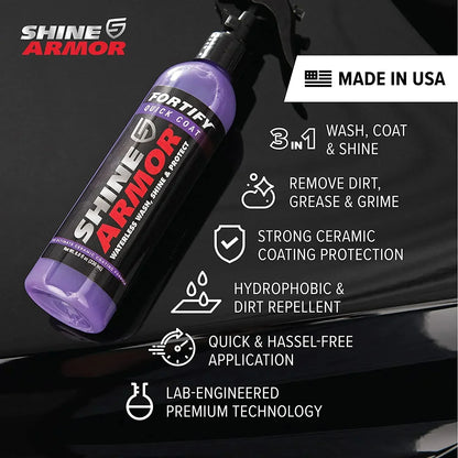 Shine Armor 3-in-1 Ceramic Coating Spray - diverse depot official