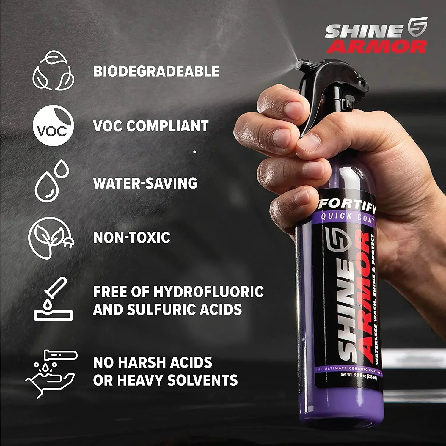 Shine Armor 3-in-1 Ceramic Coating Spray - diverse depot official