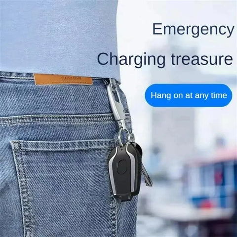 Portable Keychain Charger & Power Bank – Your Emergency Power Backup! - diverse depot official