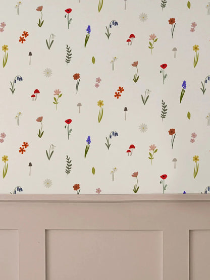 Reusable DIY Floral Bloom Wall Stickers