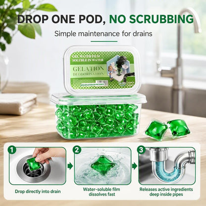 Drain Fresh™ Dissolvable Gel Pods | Eliminate Bad Odors & Keep Drains Clean