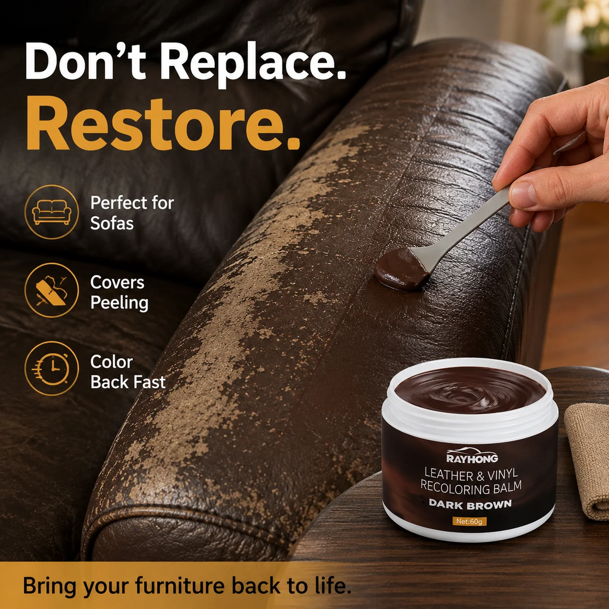 Leather Repair & Recoloring Balm