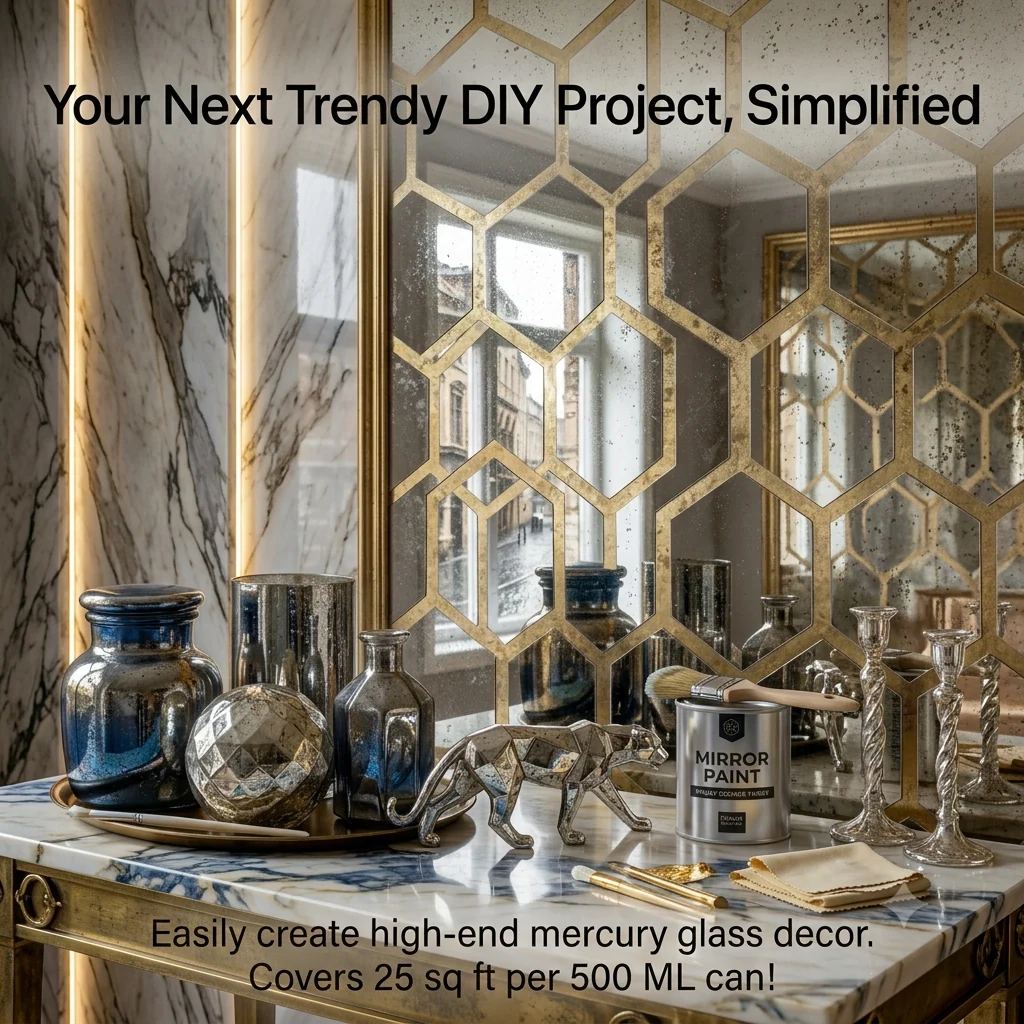 Silver Looking Mirror Paint ( China import )