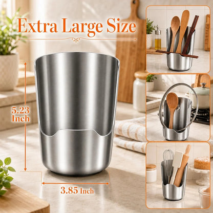 304 Stainless Steel Kitchen Utensil & Pot Lid Holder