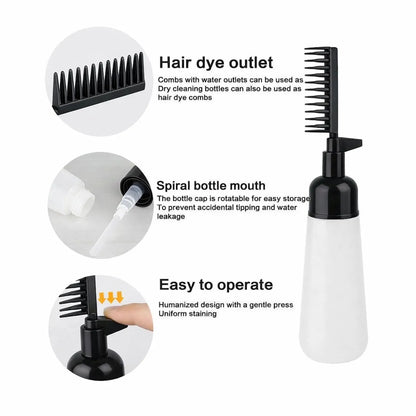DIVERSE DEPOT® | Mess-Free Hair Dye Comb Bottle