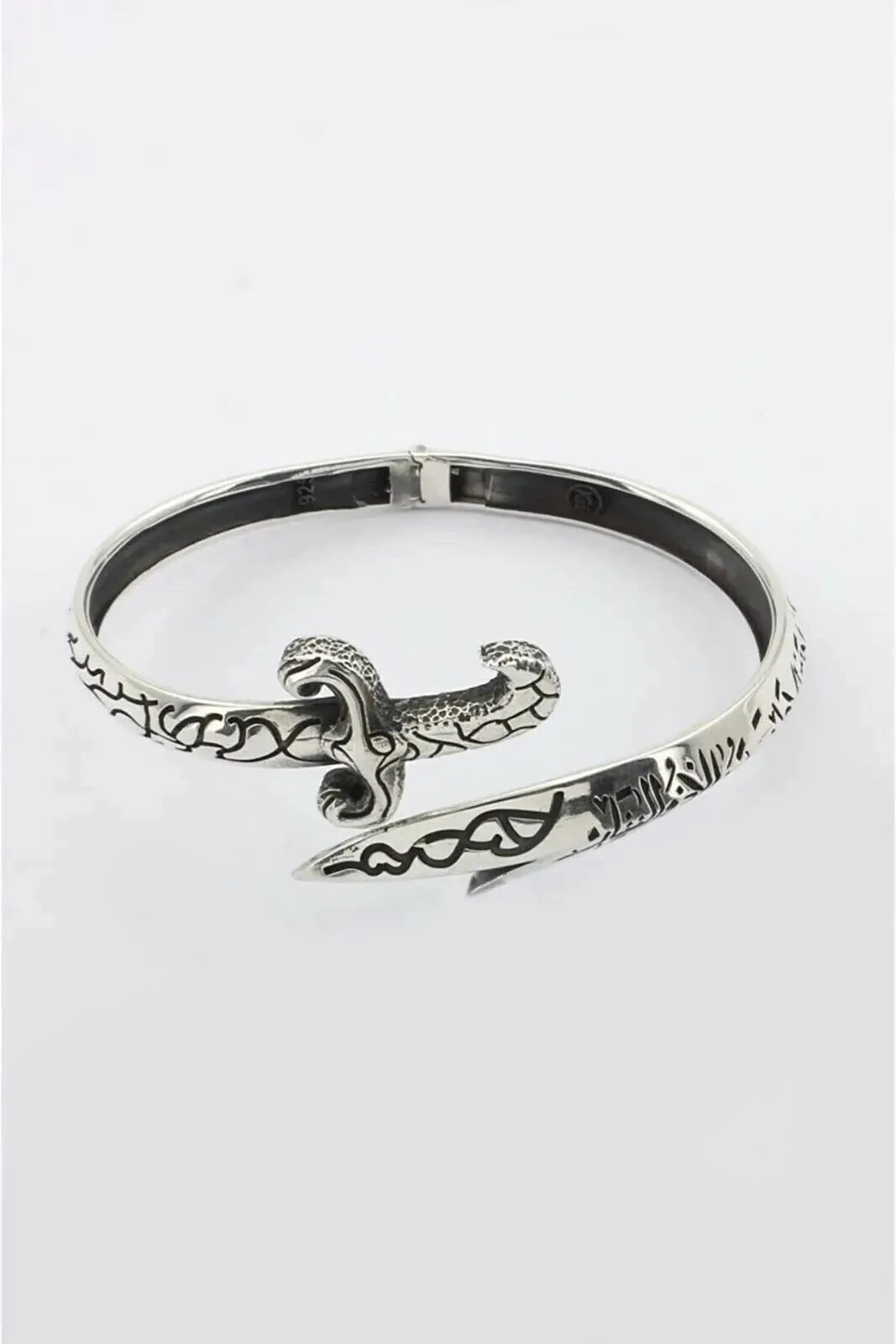 Silver Re-Sizeable Zulfiqar Kara | Zulfiqar Sword Bracelet Re-Sizeable