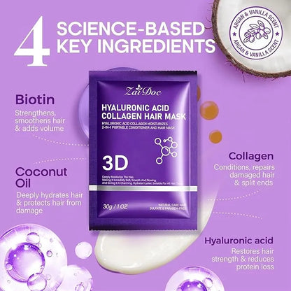 Diverse Depot® | Hyaluronic Acid Collagen Hair Repair Mask