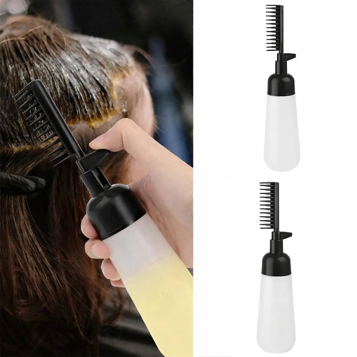 DIVERSE DEPOT® | Mess-Free Hair Dye Comb Bottle