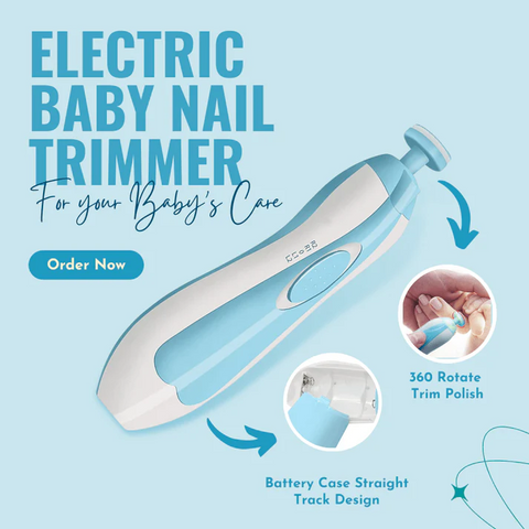 Mom’s Favorite: Electric Baby Nail Clipper – Soft, Safe & Stress-Free | 7-Days Warranty