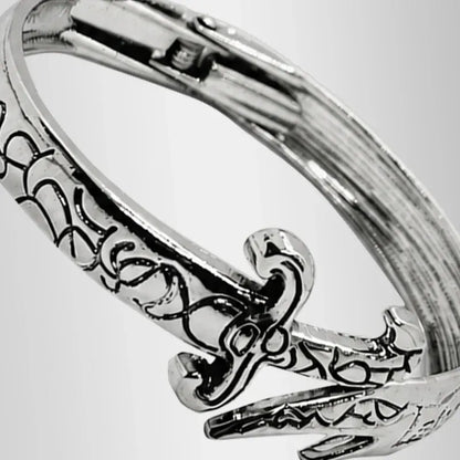 Silver Re-Sizeable Zulfiqar Kara | Zulfiqar Sword Bracelet Re-Sizeable