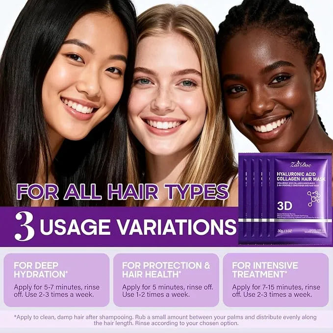 Diverse Depot® | Hyaluronic Acid Collagen Hair Repair Mask