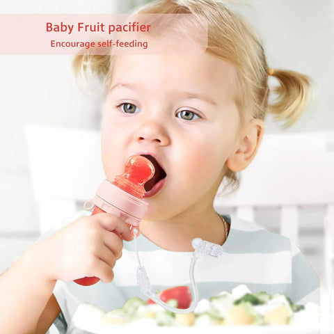 2-in-1 Baby Feeding Kit – Spoon Bottle Feeder + Fruit Pacifier | 7 Days Warranty Included