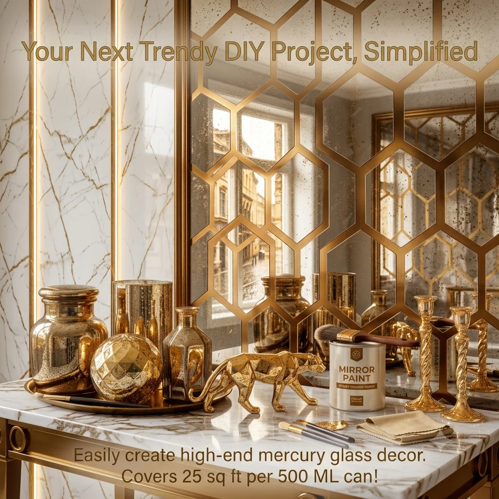 Silver Looking Mirror Paint ( China import )