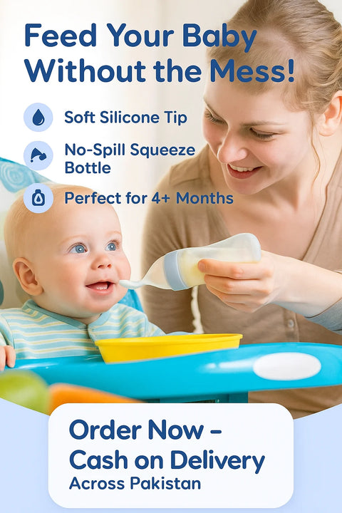 2-in-1 Baby Feeding Kit – Spoon Bottle Feeder + Fruit Pacifier | 7 Days Warranty Included